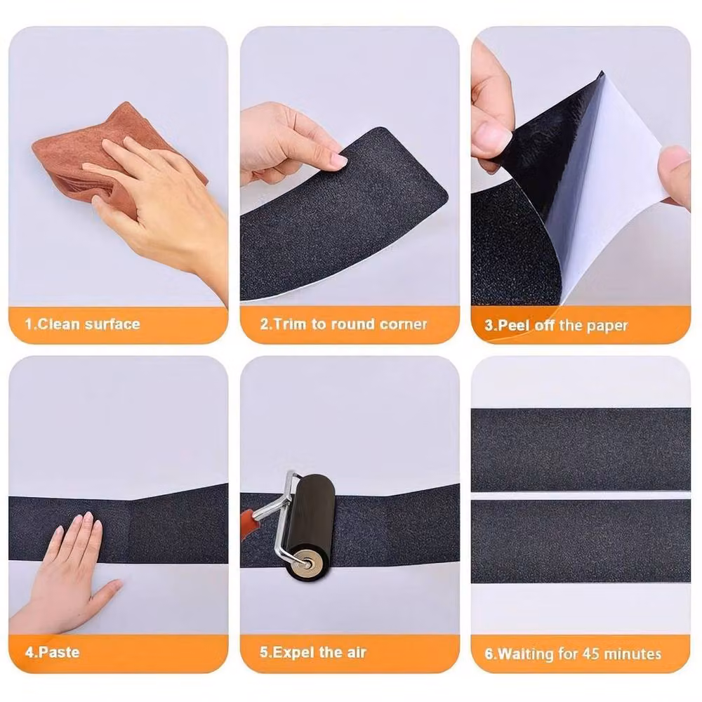 SPETLEK Non-slip Cloth Duct Tape, Black, Width: 100 mm, Length: 5 m – 2