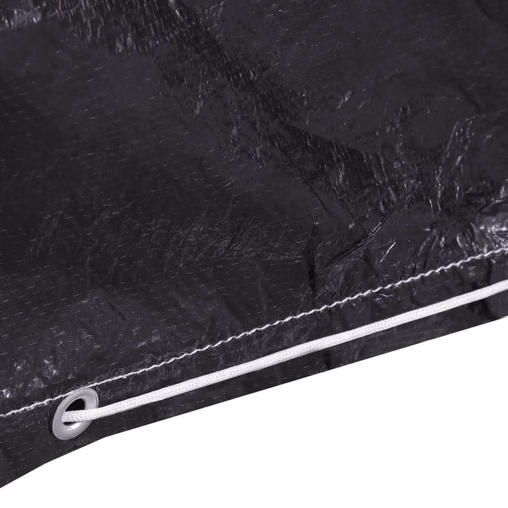 Berkfield Home Water Repellent Garden Bench Covers, 2 Pack, Black, W/D/H: 160 x 80 x 75 cm – 3