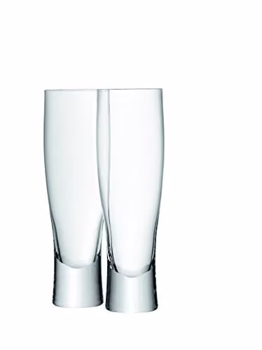 LSA International Bar Lager Beer Glass, Set of 2, Transparent, 550 ml