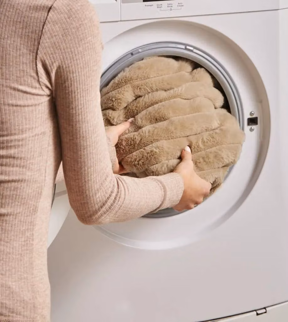 Morphy Richards EverCosy Luxury Striped Fleece Electric Heated Throw in Beige, W/D: 160 x 130 cm – 10