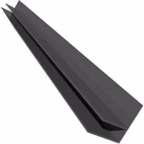 Freefoam Dark Grey Smooth Soffit F Trim, 5m