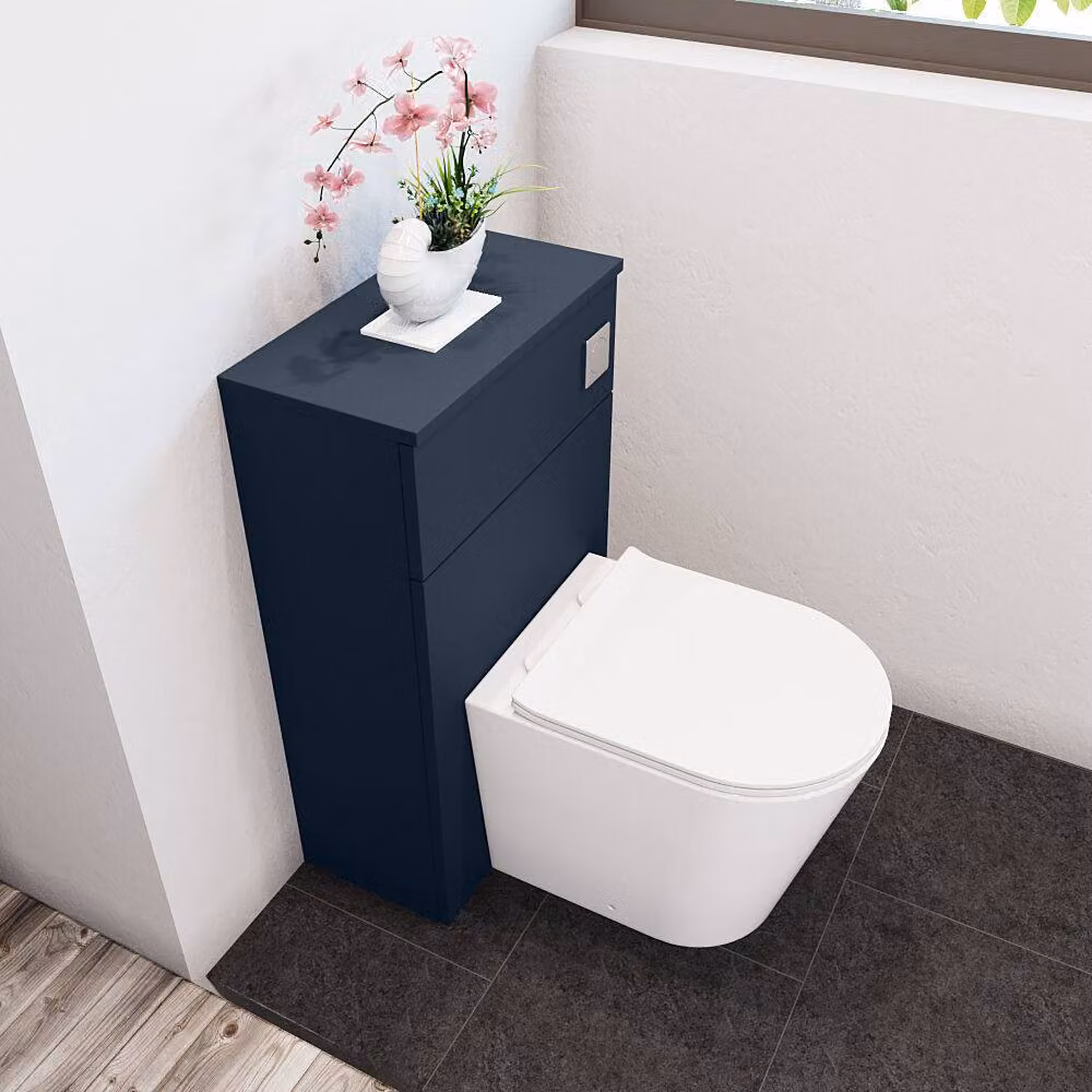 Balterley Contemporary Compact WC Toilet Unit, Dark Grey, Width: 50 cm – 2