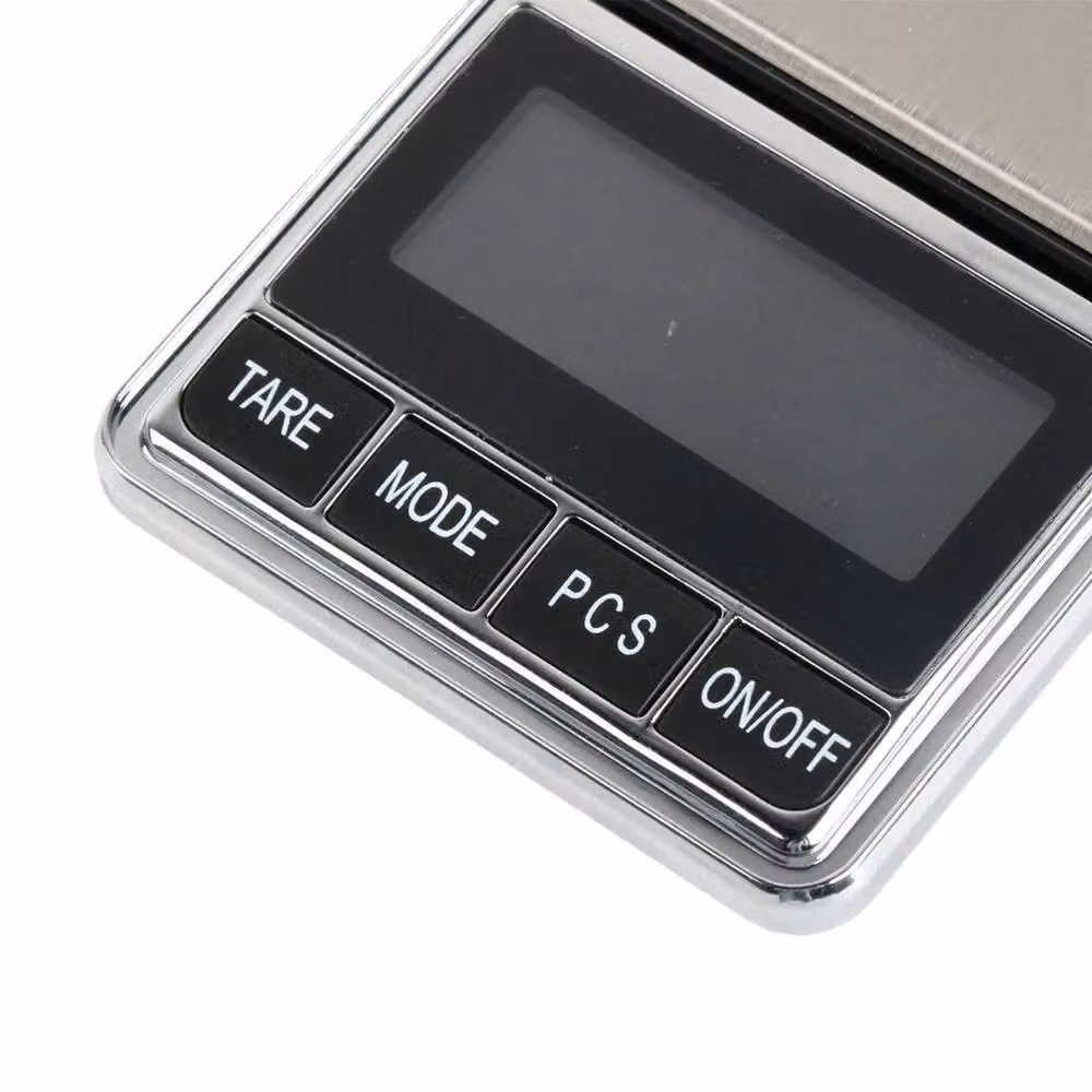 KORVIXA Digital Jewellery Scales in Silver with Stainless Steel Design, 1g to 1000g Capacity – 3