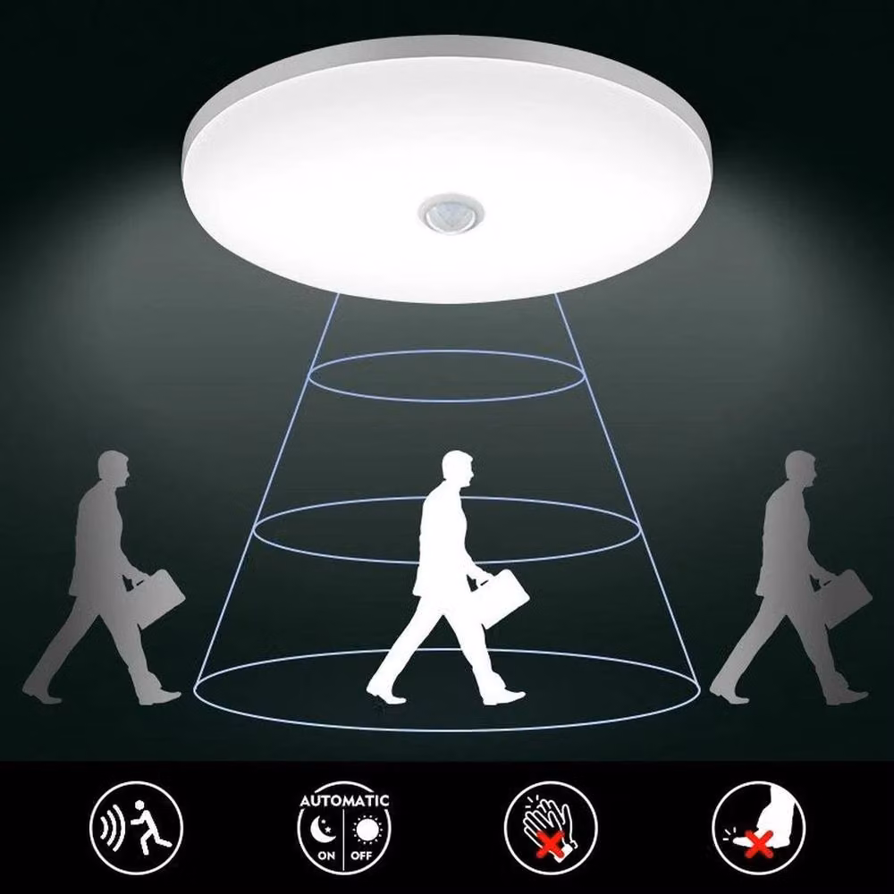 SPETLEK White LED Ceiling Light Panel with PIR Motion Sensor – 2