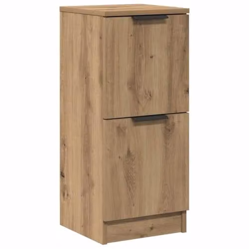 vidaXL Artisan Oak Sideboard in Brown, Engineered Wood, W/D/H: 30 x 30 x 70 cm – 1