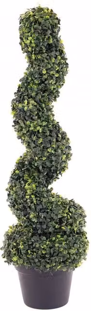 Oypla Set of 2 Green Artificial Tabletop Spiral Trees – 5