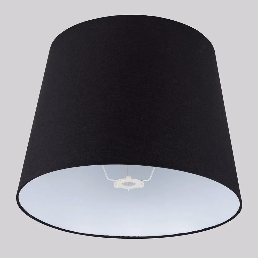 ValueLights Aspen Modern Tapered Fabric Floor Lamp Shade in Black, Width: 45.5 cm – 2