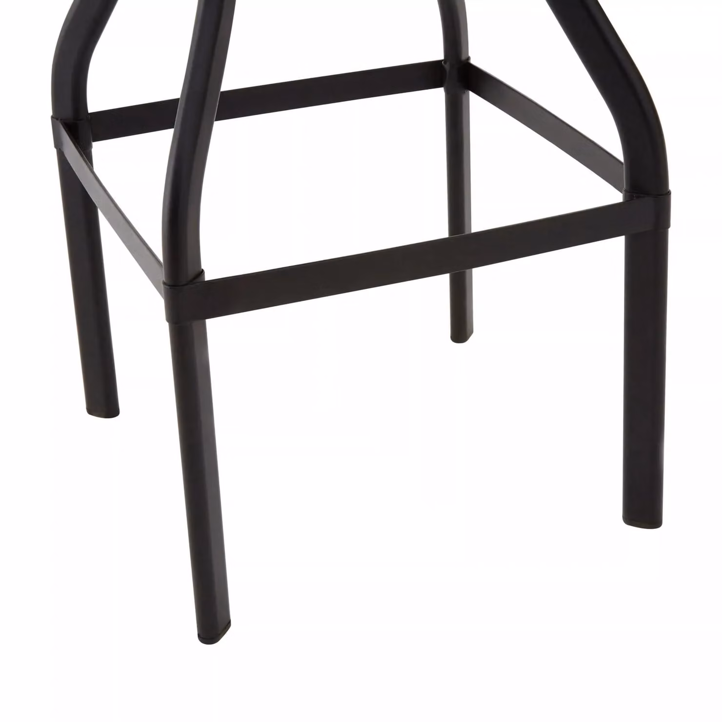 Orsina Industrial Ash Wood and Metal Bar Stool in Black – 4