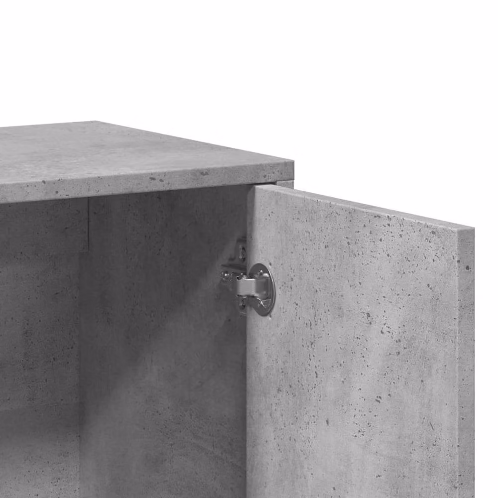 Berkfield Home Concrete Grey Abstract Sideboard in Engineered Wood, W/D/H: 60 x 31 x 70 cm – 3
