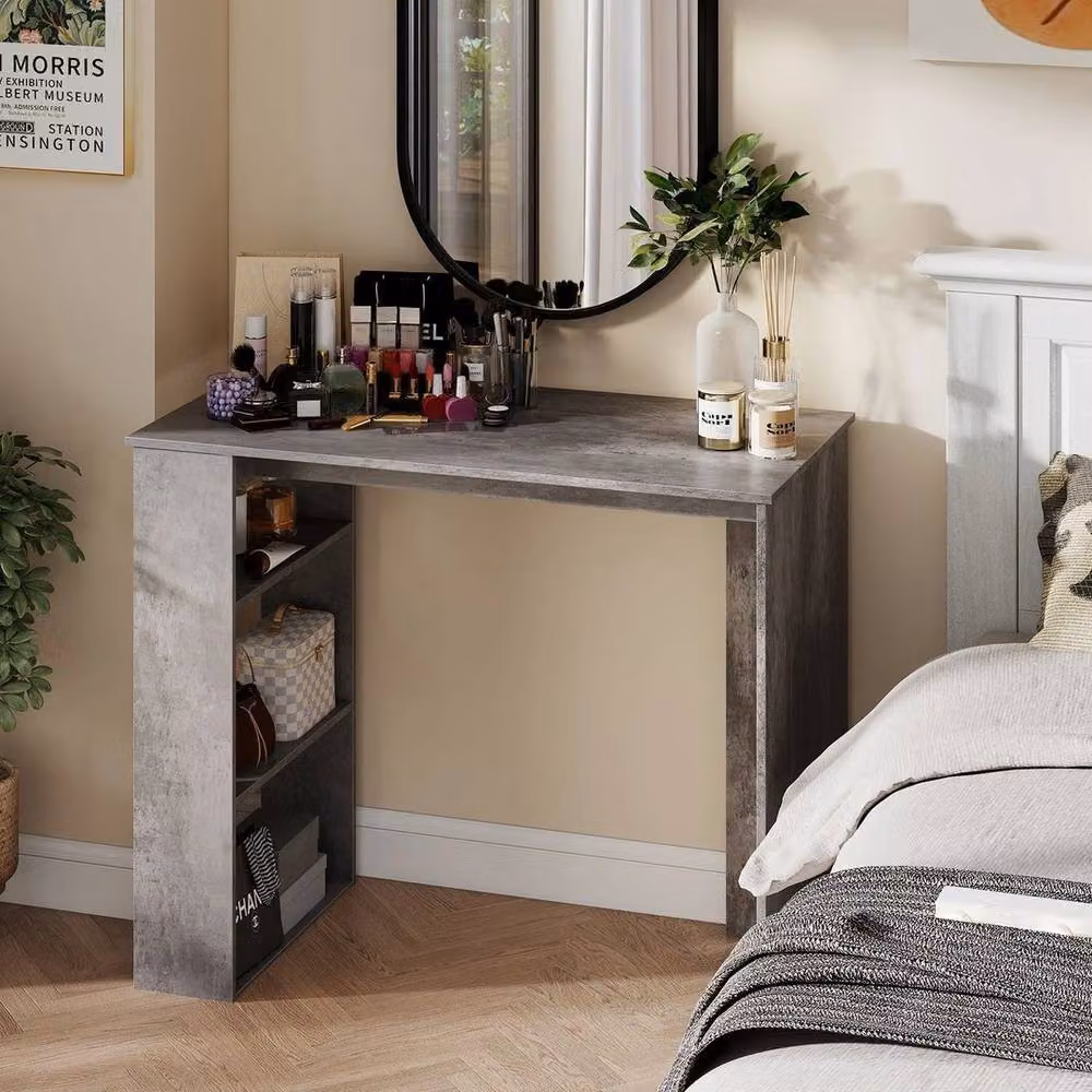 Kelvenix Modern Grey Computer Desk – 3