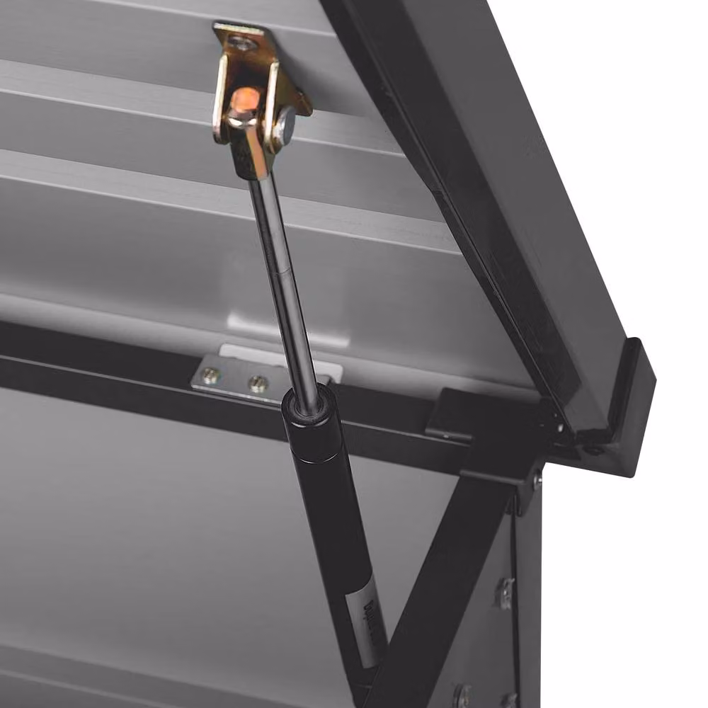 Wyld and Coco 400L Lockable Outdoor Storage Box in Grey Galvanised Steel – 5