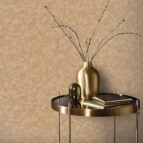 Erismann Elle Decoration 10329-30 Non-Woven Abstract Vinyl Wallpaper in Gold Metallic – 1