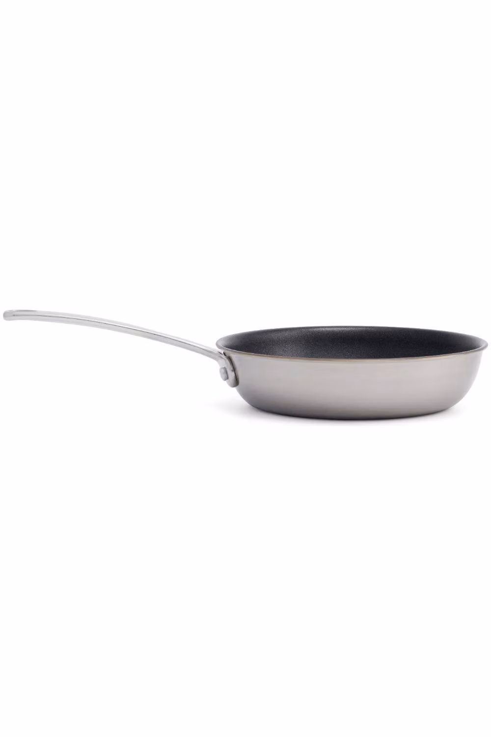 Stellar Eclipse Non-Stick Frying Pan with Glass Lid in Metallic Silver, 20 cm – 2