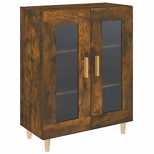 vidaXL Smoked Oak Sideboard in Brown, W/D/H: 69.5 x 34 x 90 cm – 1