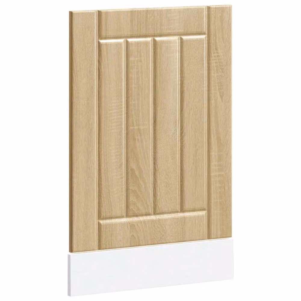 Berkfield Home Lucca Sonoma Oak Dishwasher Panel in Brown, Engineered Wood, W/H: 67.0 x 45.0 cm – 2