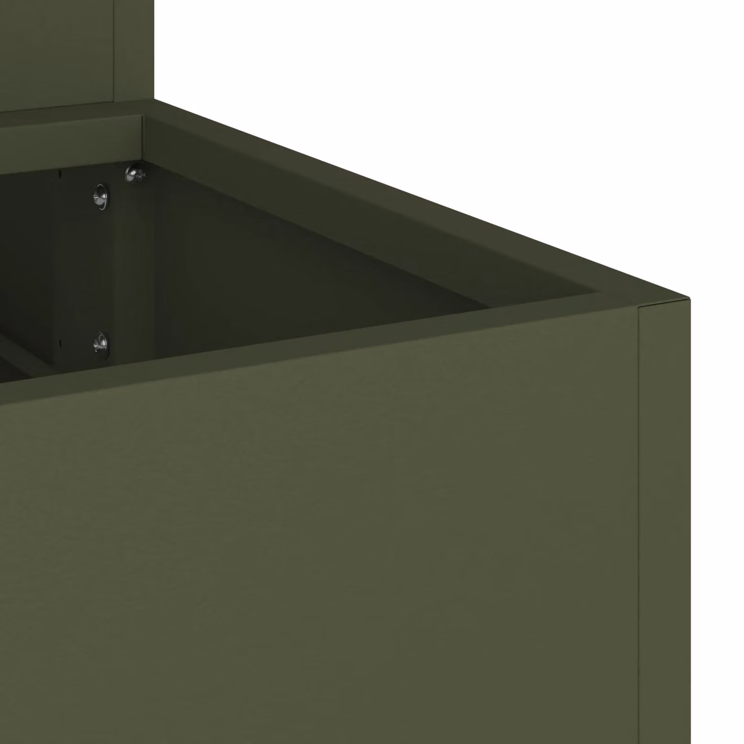 Berkfield Home 3-Tier Steel Garden Planter Tub in Green, W/D/H: 90 x 90 x 35 cm – 4