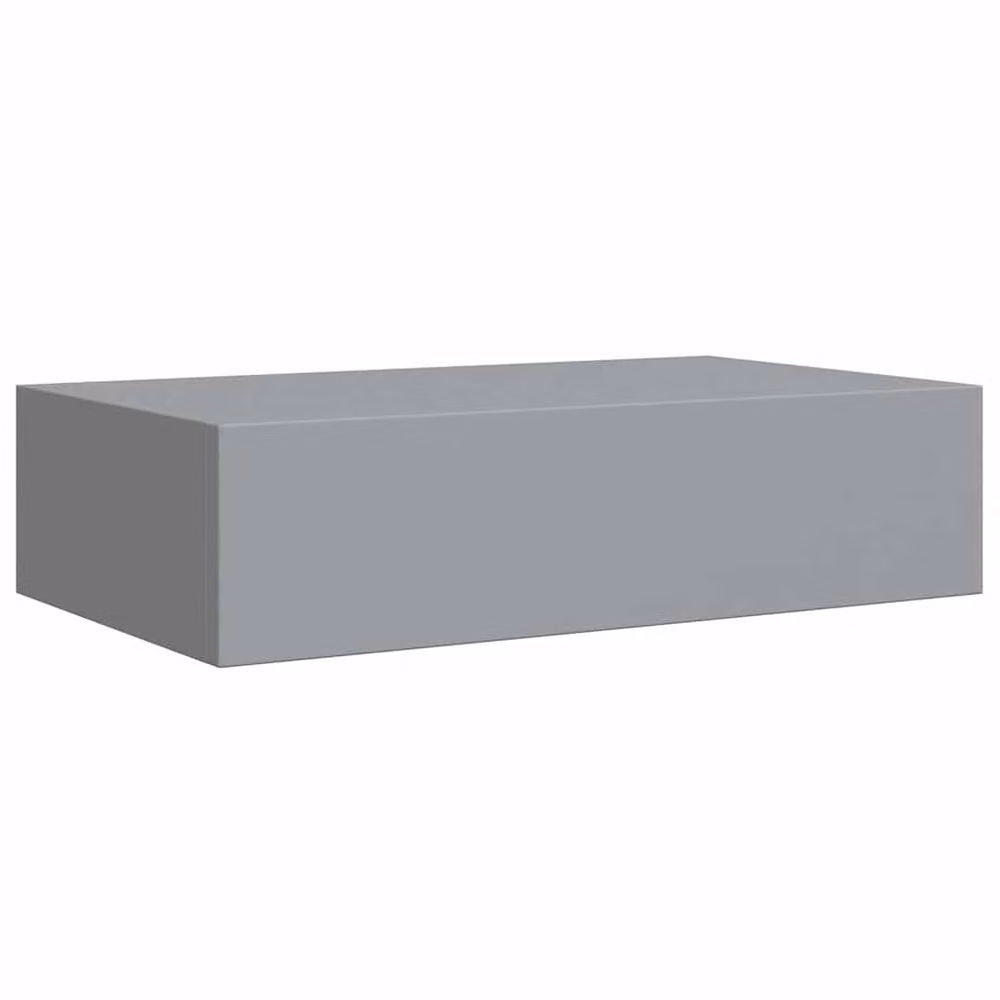 Berkfield Home Wall-mounted Drawer Shelf in Grey, W: 40 cm, D: 23.5 cm, H: 10 cm – 3