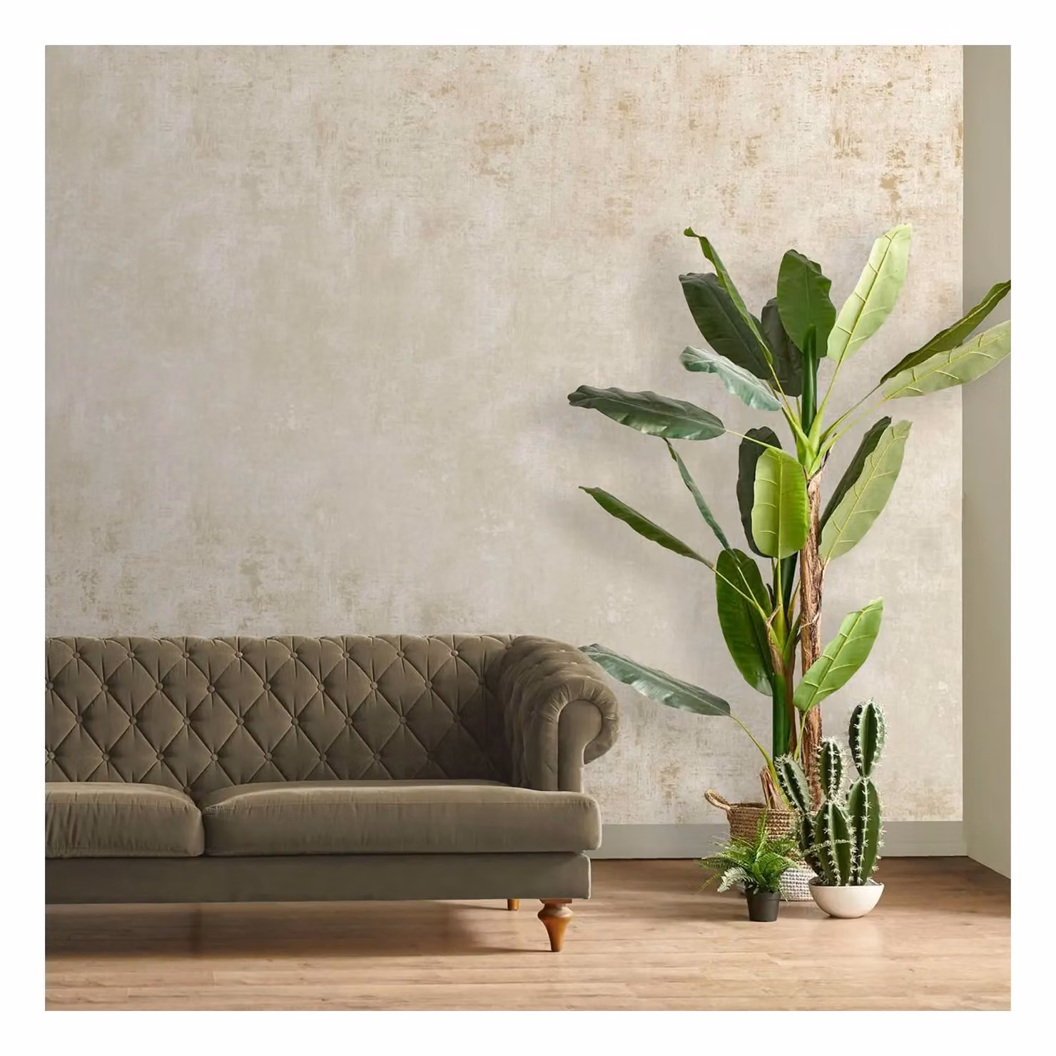 World of Wallpaper Industrial Concrete Effect Textured Wallpaper in Beige – 2