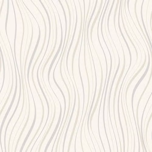 Grandeco Line-Up Wave Stripe Blown Vinyl Textured Wallpaper in Beige