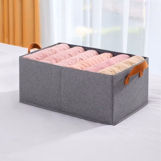 Lifeideas 4 Piece Foldable Non Woven Fabric Organiser Set in Grey