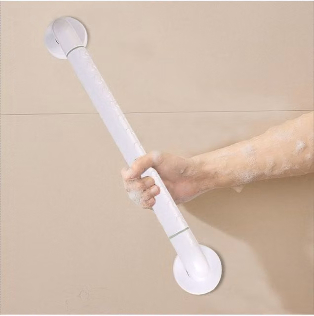 KDMD Non-Slip Stainless Steel Shower Grab Rail in White, 29.5 cm