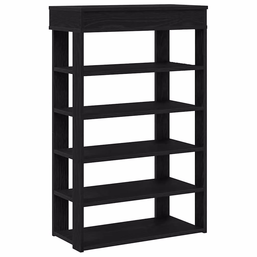 Berkfield Home Black Engineered Wood Shoe Rack, W/D/H: 60 x 30 x 98 cm – 2