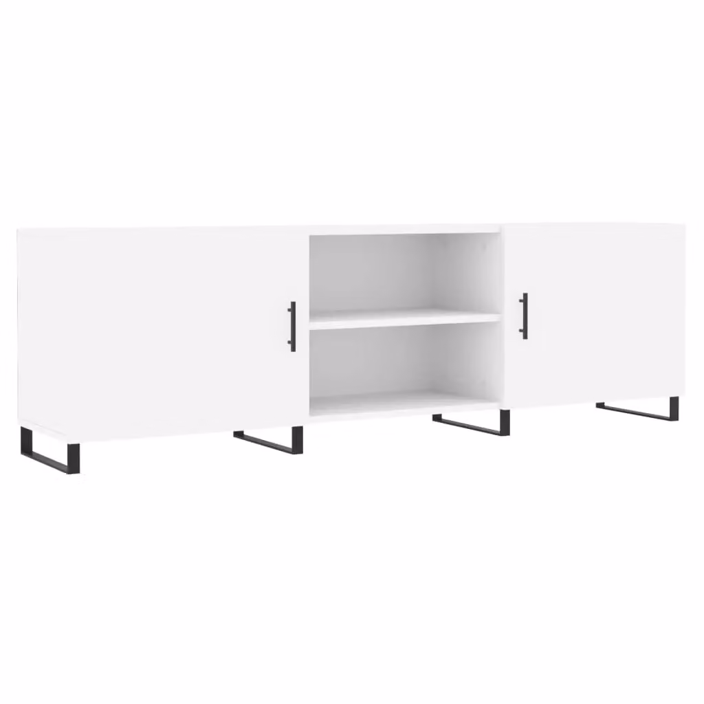 Berkfield Home Modern White TV Cabinet, W/D/H: 150 x 50 x 50 cm – 2