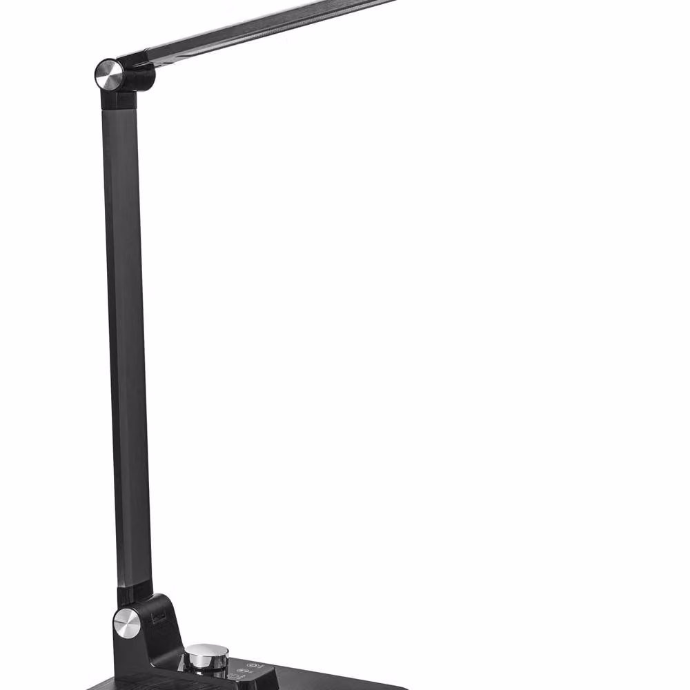 Wyld and Coco Black Aluminium Desk Lamp with Wireless Charger and Stepless Dimmer – 2