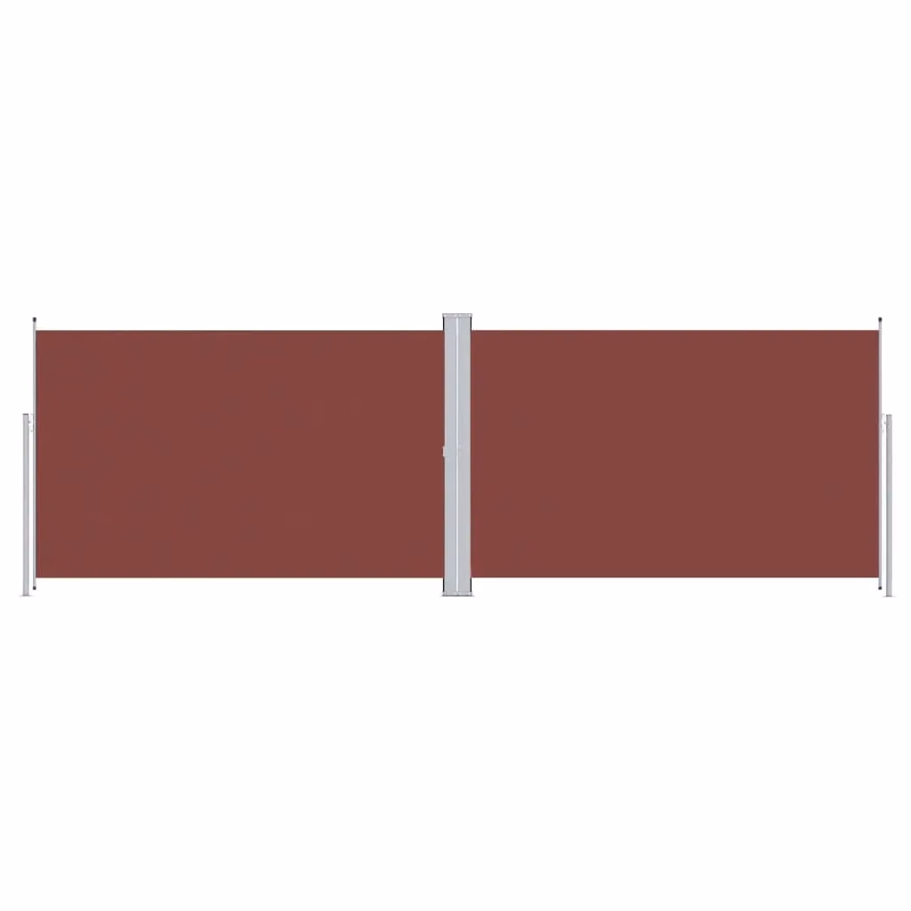 Berkfield Home Retractable Side Awning in Brown, W/H: 600 x 200 cm – 2