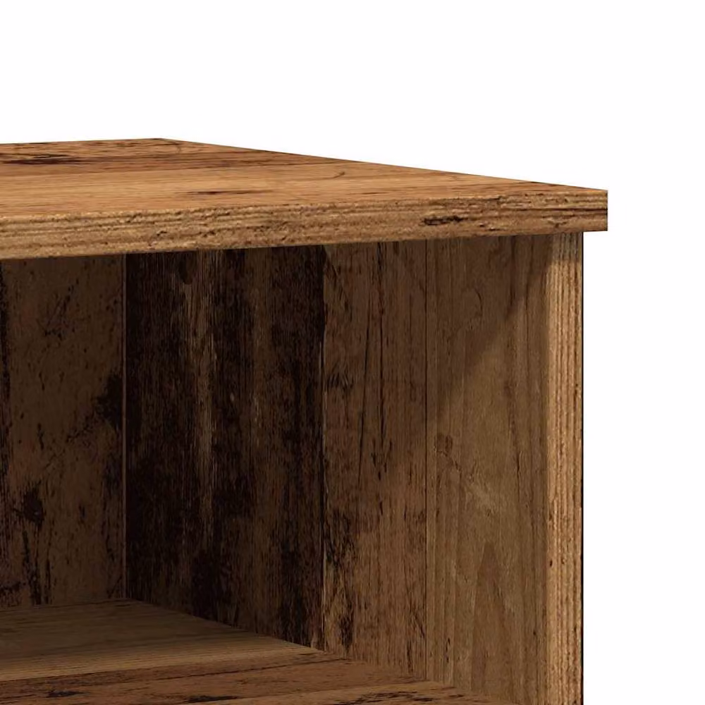 Berkfield Home Modern Bedside Cabinet in Brown Old Wood, W/D/H: 40 x 35 x 50 cm – 5