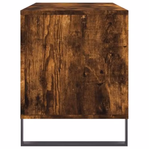 vidaXL Record Cabinet in Smoked Oak, W: 100 cm, D: 38 cm, H: 48 cm – 4