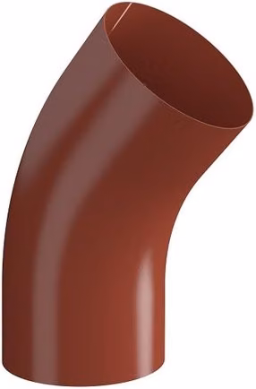 Lindab Steel Conical Downpipe Bend 45 - 75mm in Tile Red