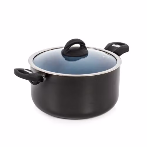 Tower T80304 Cerasure 24cm Ceramic Casserole Dish with Non-Stick Coating, Grey
