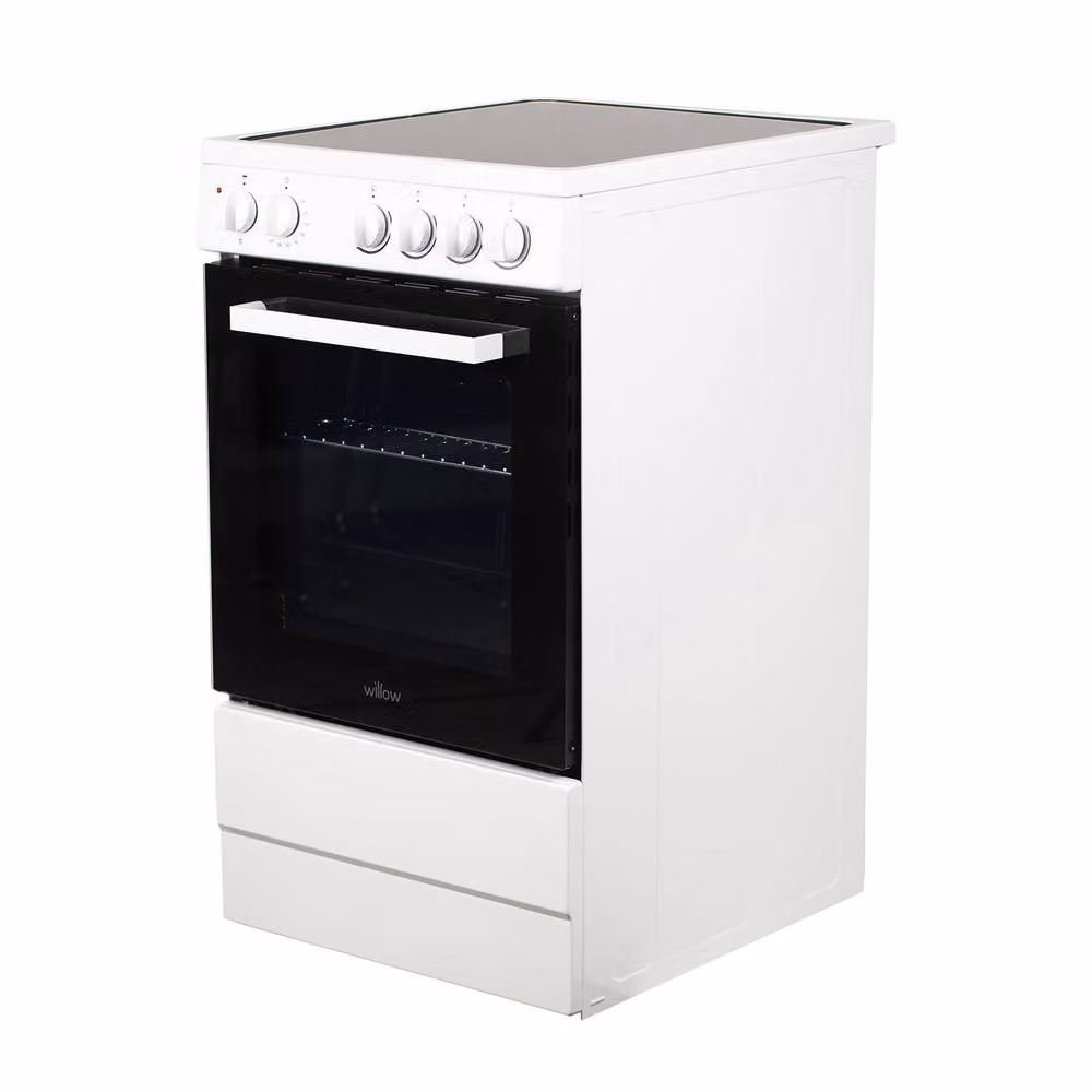 Willow White 50cm Freestanding Electric Cooker with Ceramic Hobs and Grill – 2