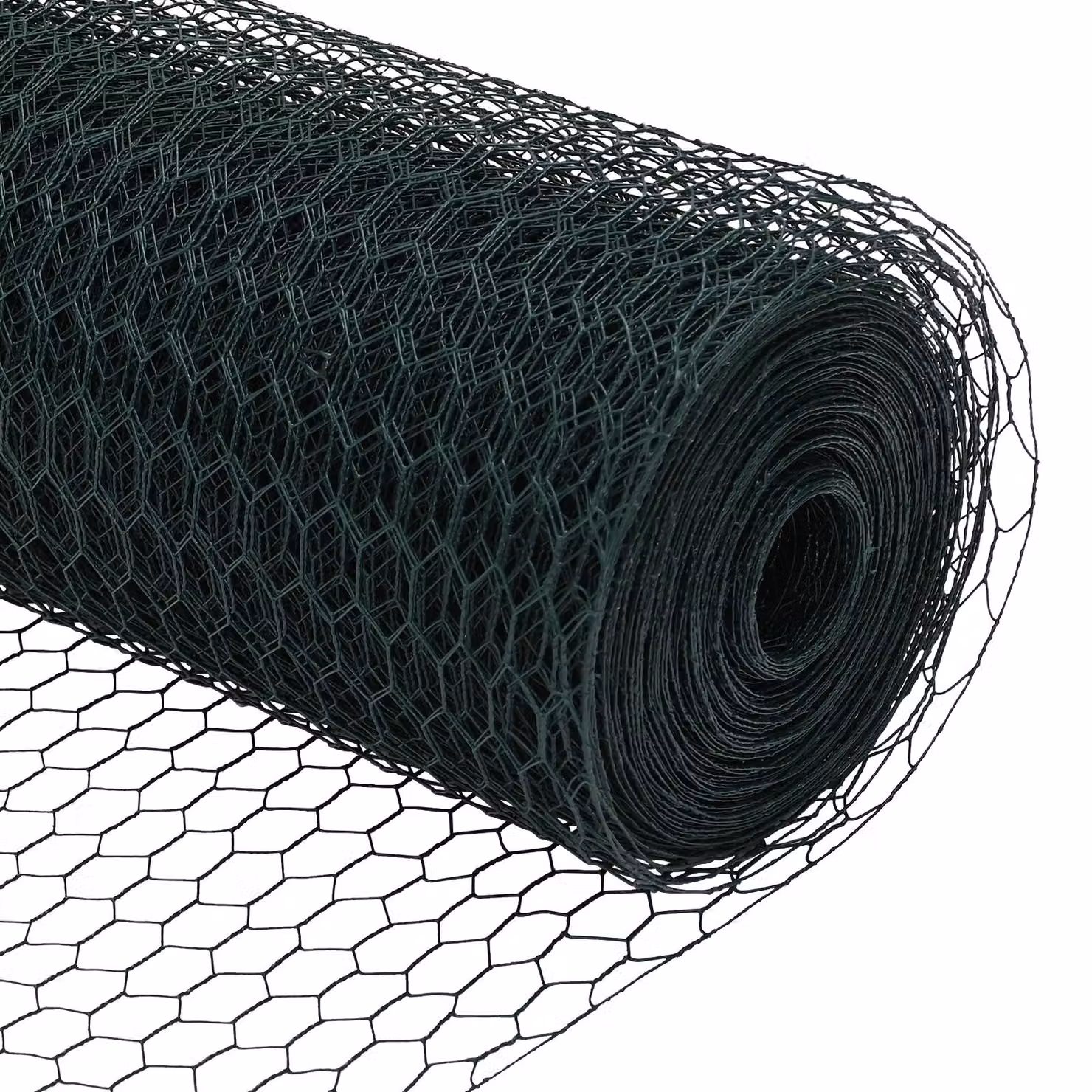 Berkfield Home Green PVC Coated Steel Hexagon Fence, H: 60 cm x W: 100 m – 5