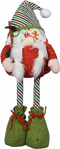 Netagon Freya White Scandinavian Christmas Gonk with Extending Legs
