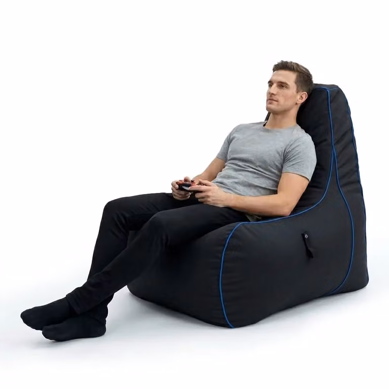 GameOver Store Soul Reaper Gaming Bean Bag Chair for Adults in Black