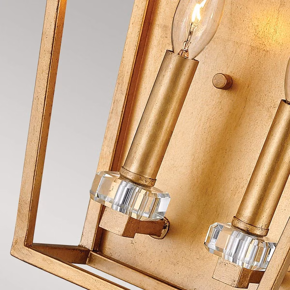 Netlighting Hinkley Stinson Lantern Pendant Ceiling Light in Distressed Yellow and Gold/Brass – 2