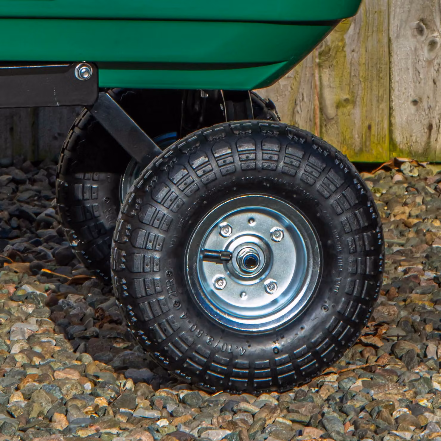 Samuel Alexander 75L Heavy Duty Tipping Garden Dump Truck with 200kg Capacity and Pull Handle in Green – 3