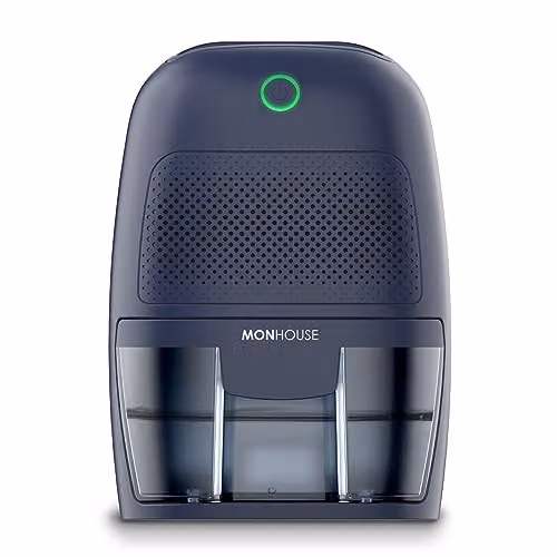 MONHOUSE Portable Compact Electric Dehumidifier and Moisture Absorber in Blue, 600ml