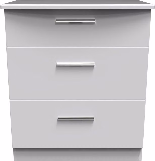 Ready Assembled 2 U Windsor 3 Drawer Deep Chest in White – 1