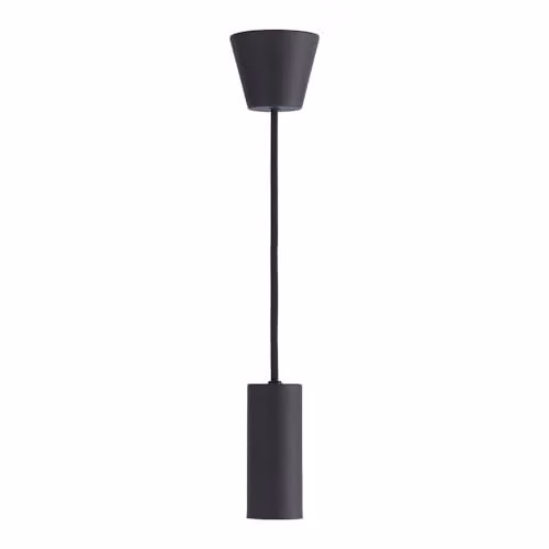 SYLVANIA SylPendant Decorative Metal Cylinder Pendant Light, Black, Pack of 4