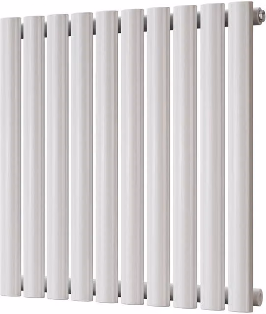 Omeara White Single Panel Vertical Radiator W: 58 cm, H: 60 cm