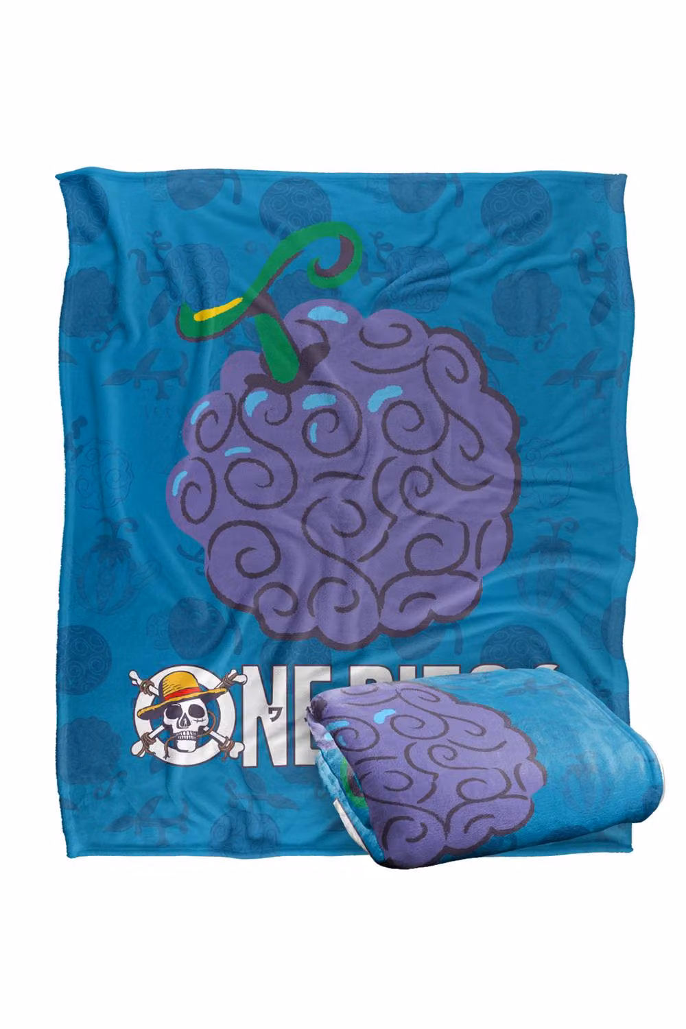 One Piece Gumgum Fruit Silky Touch Super Soft Fleece Throw Blanket, Multicolour, W: 152 cm, D: 127 cm – 2