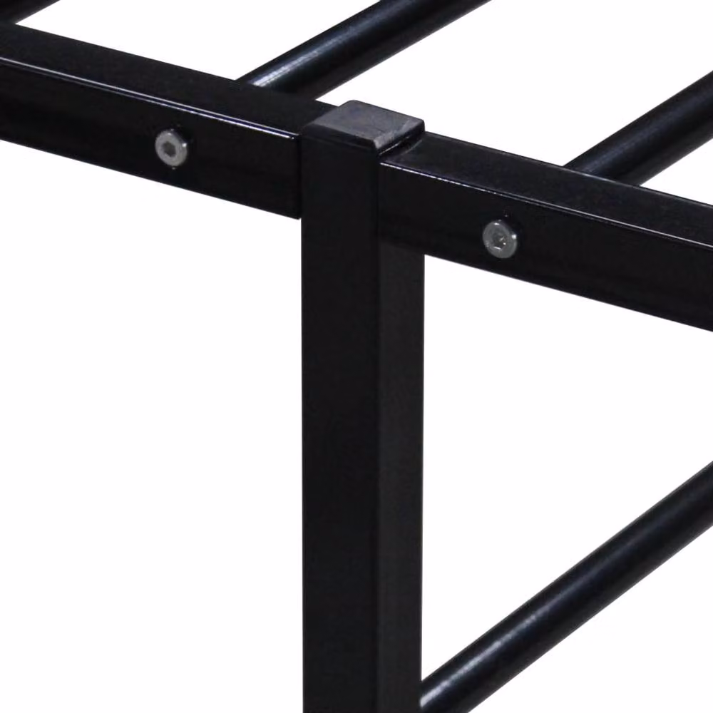Berkfield Home Modern Black Metal Bed Frame W/D/H: 100 x 200 cm – 3