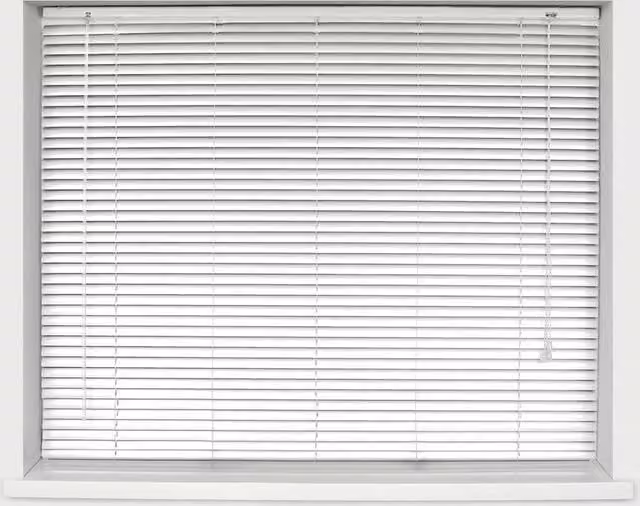 Blinds Outlet Aluminium Venetian Blinds in White, Width: 225 cm, Drop: 150 cm