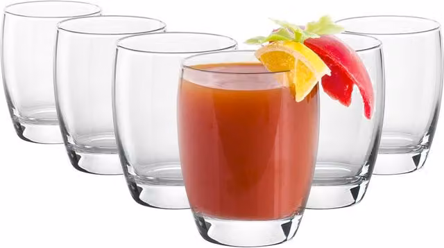 Bormioli Rocco Fiore Transparent Water Glasses, 365 ml, Pack of 6 – 1
