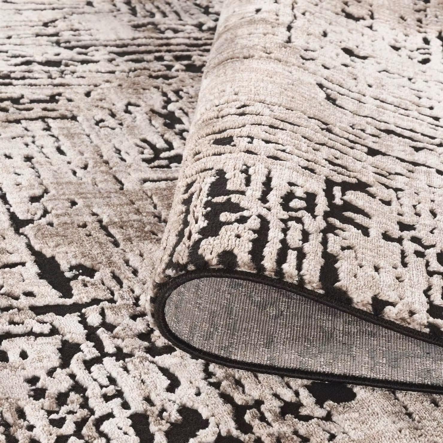 Desire Rugs Belgravia Modern Illusion Area Rug in Beige, W: 160 cm, D: 230 cm – 2