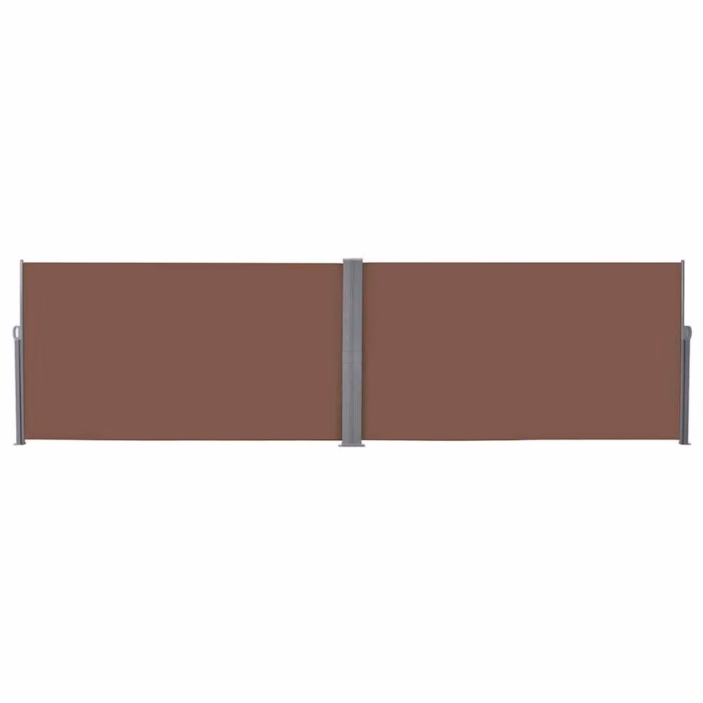 Berkfield Home Retractable Roller Side Awning in Brown, W/H: 600 x 160 cm – 2