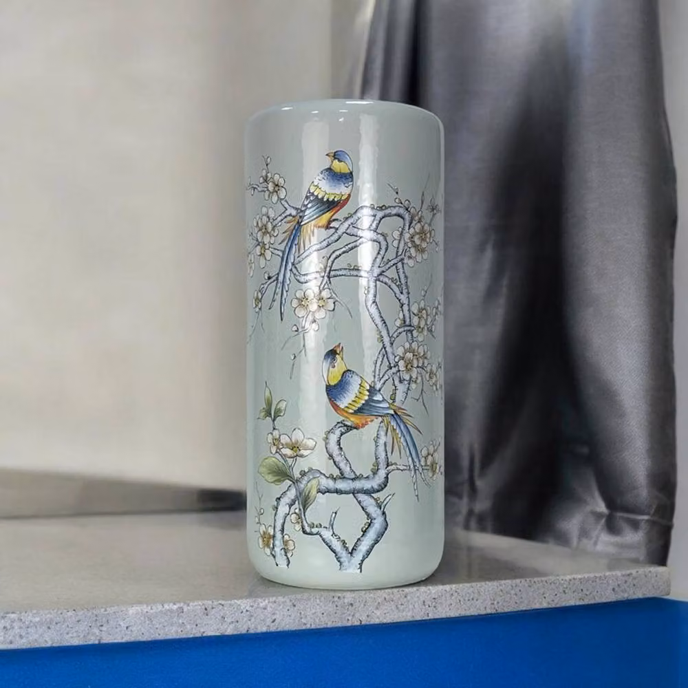 Minster Ceramic Umbrella Stand in Blue, W/D/H: 20 x 20 x 46 cm – 2